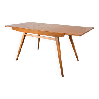 Vintage extendable oak table, František Jirák