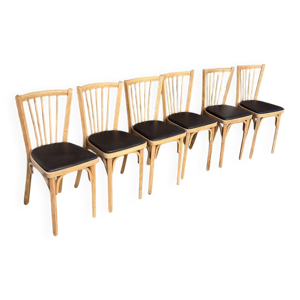 (Lot) 6 chaises bistrot - baumann