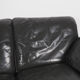Vintage grey leather sofa from Leolux, 1980