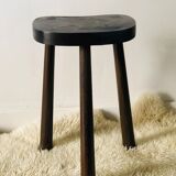 Pair of brutalist tripod stools