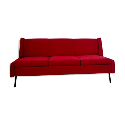 Ancien canapé tissu design italien des années 60 vintage convertible