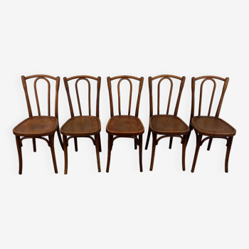 Chaises bistrot Luterma, lot de 5