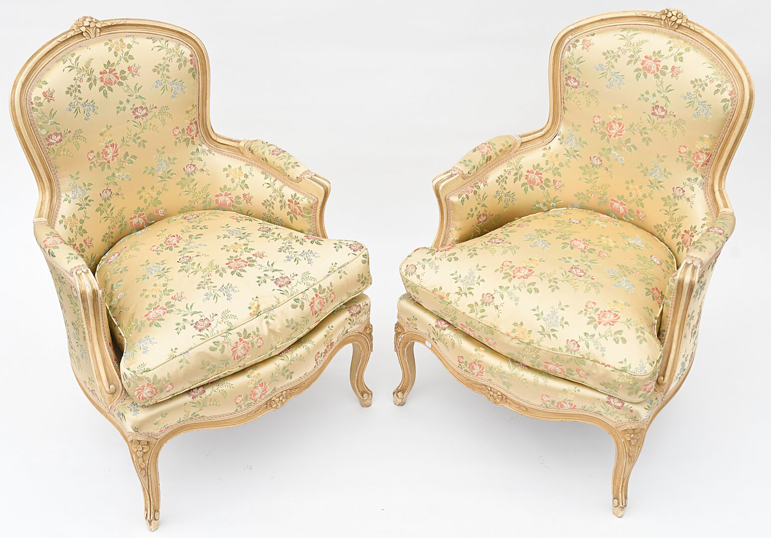 Paire de fauteuils bergères
