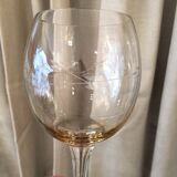 SUITE OF 8 GLASSES A GLASS WINE SMOKES OF THE YEARS 1930 1940