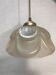 Old glass hanging moulded shape flowers 70 vintage years