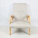 Beige danubio vintage design chair, 1970s