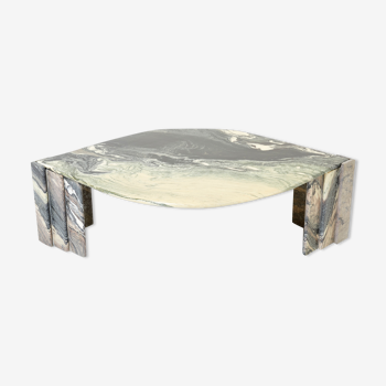 Sicilian marble eye coffee table circa 1970