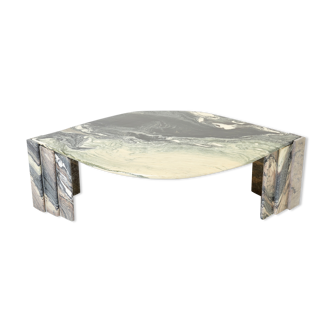 Sicilian marble eye coffee table circa 1970