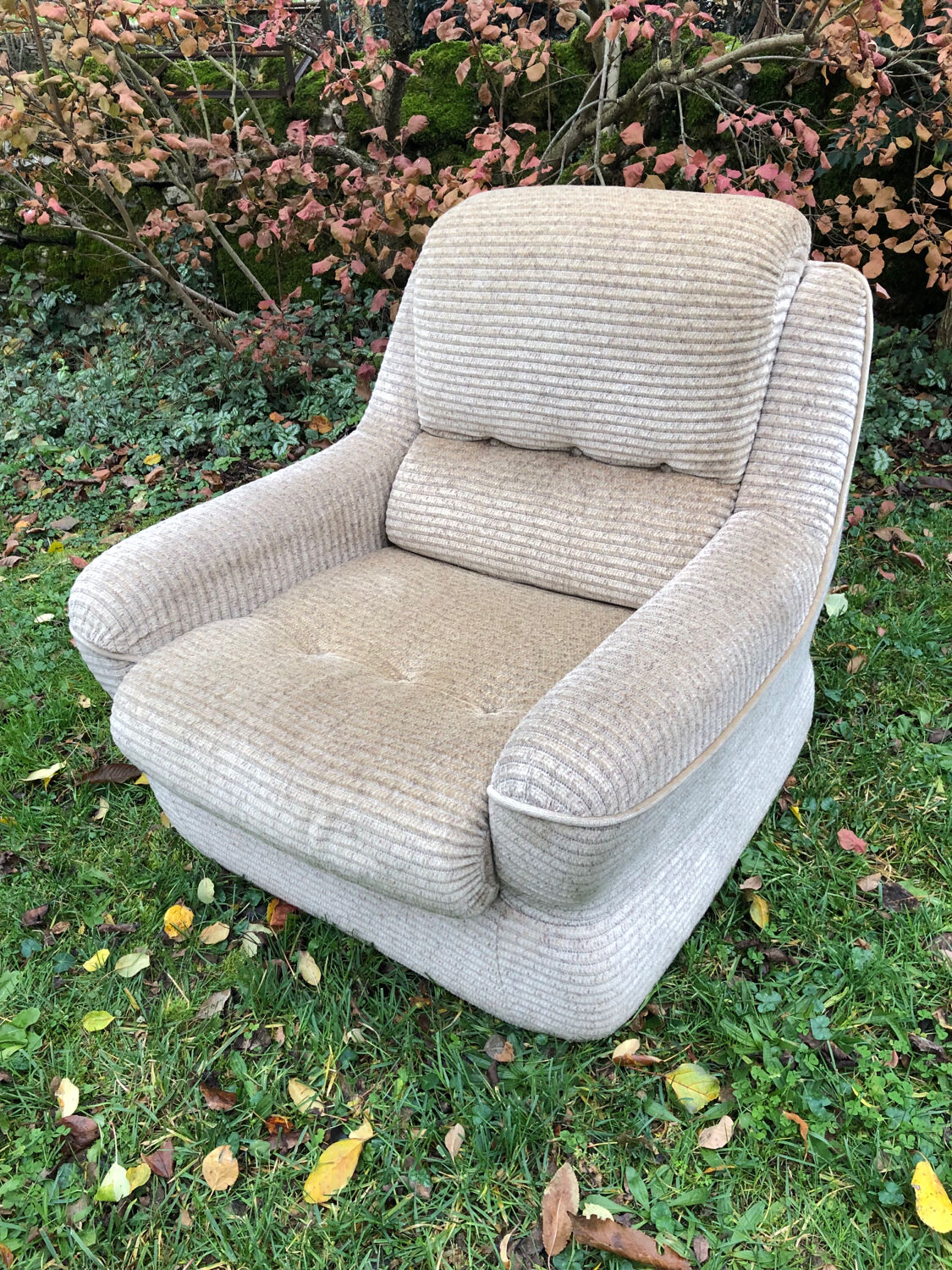 Corduroy armchair