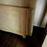 Lit Art Déco en bois de placage jaune XX siècle