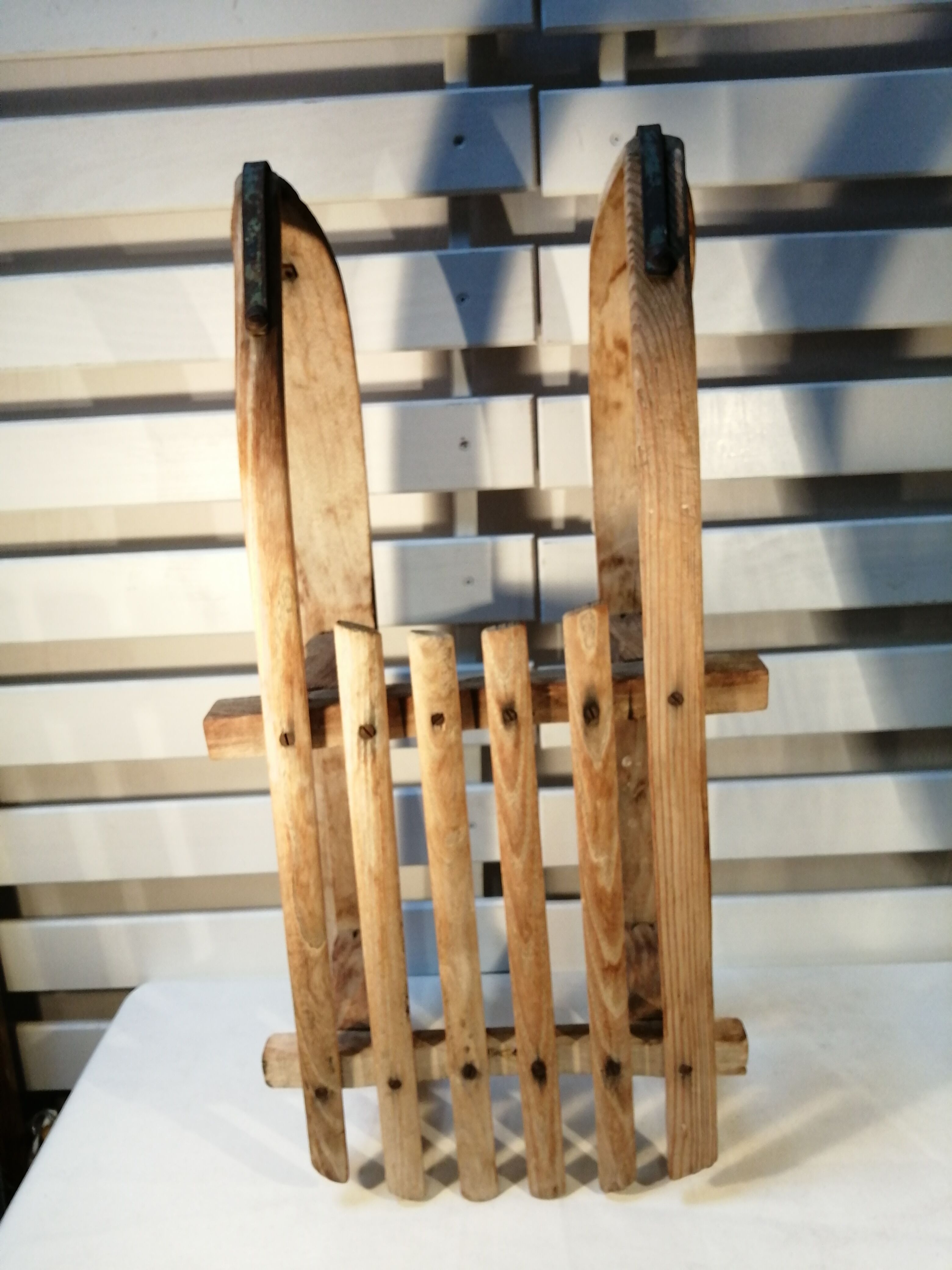 Old wooden sledge - vintage