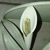 Duo of wrought iron shelves