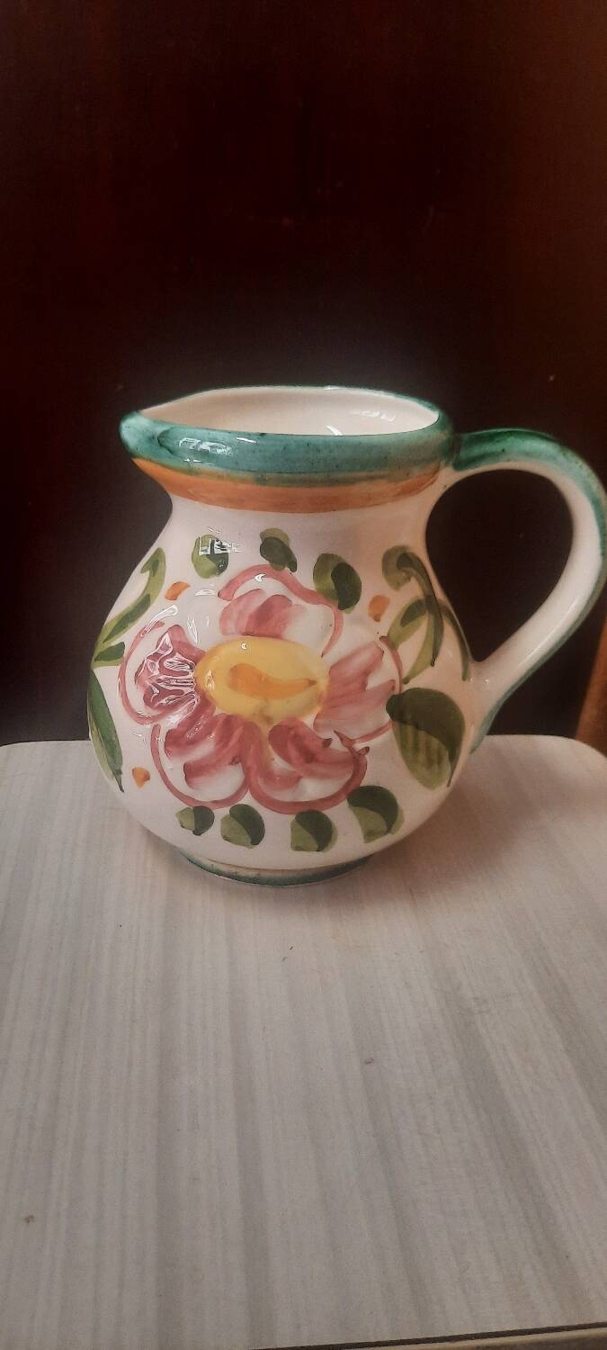 Italian ceramic pitcher