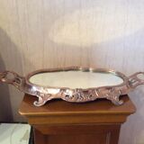 Copper and ice table centre
