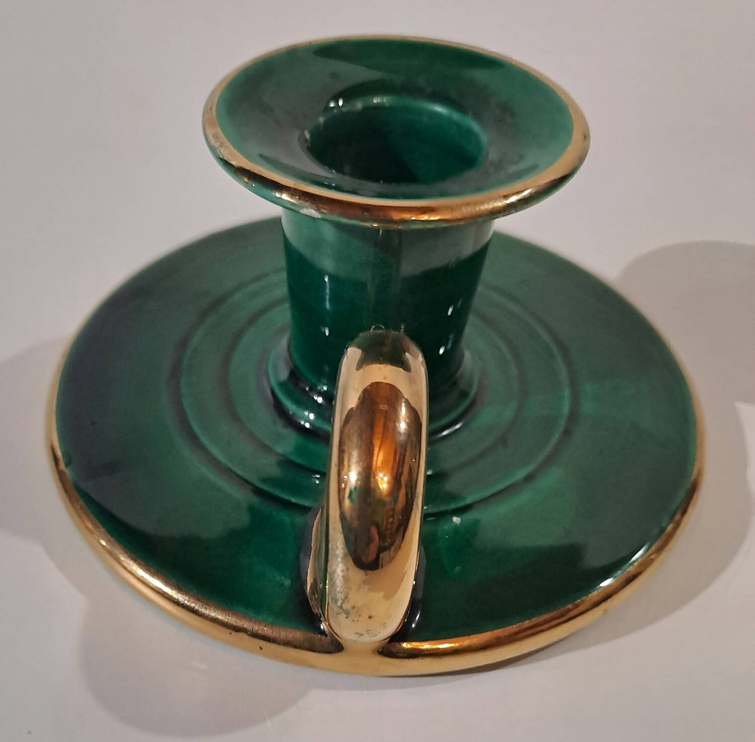 50s ceramic candle holder