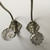 Pair of patères tip diamond shape