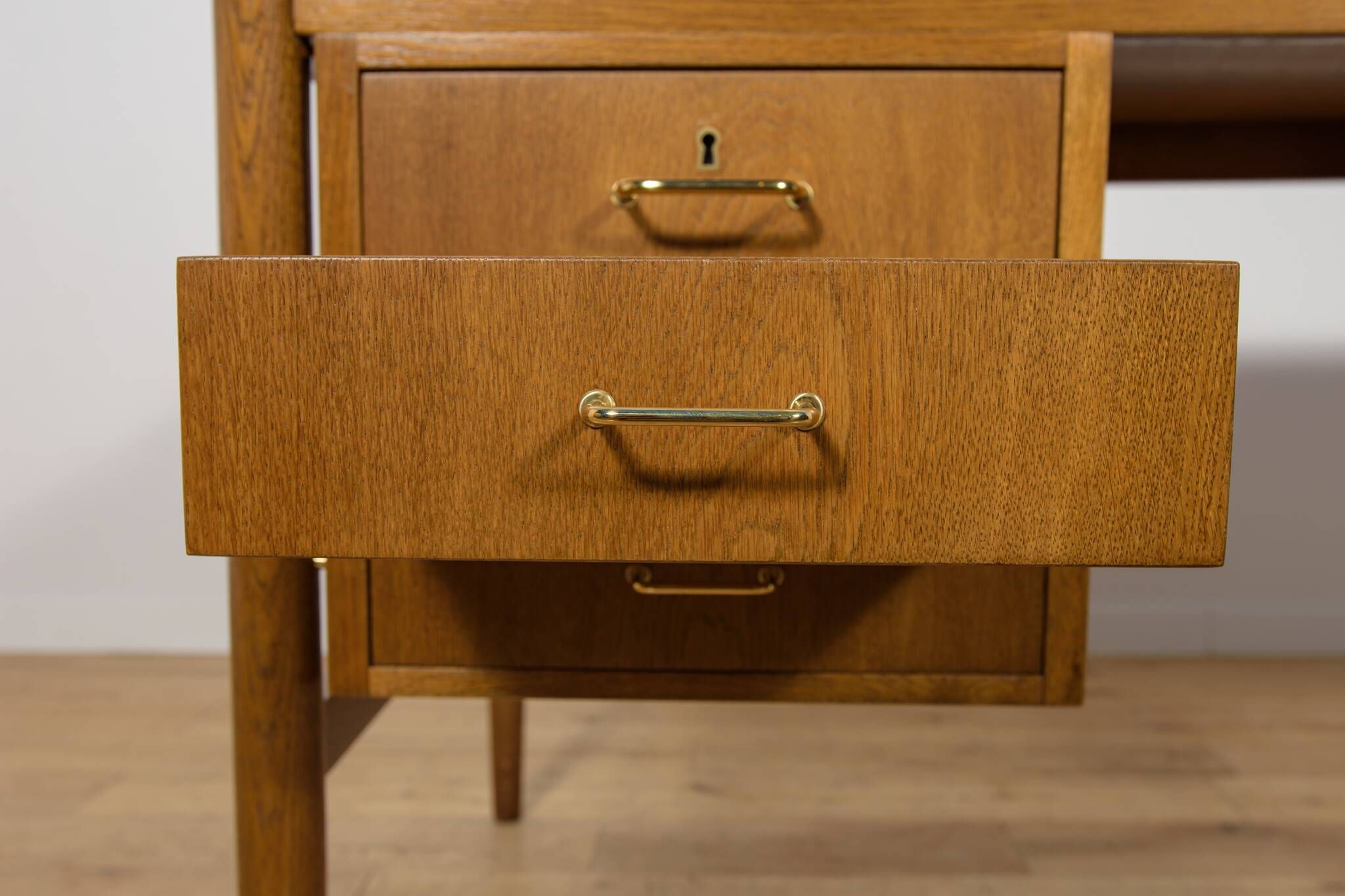 Mid-Century Oak Executive Desk, Denmark, 1960s
