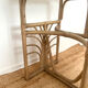 Small oval dining table in rattan "Double Gerbe" – Duo Rivie format
