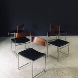Mid-Century Modern SM08 Dining Chair Set by Cees Braakman for Ums Pastoe, Netherlands, 1960s, Set of 5