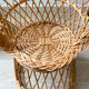 Pair of vintage rattan children's armchairs