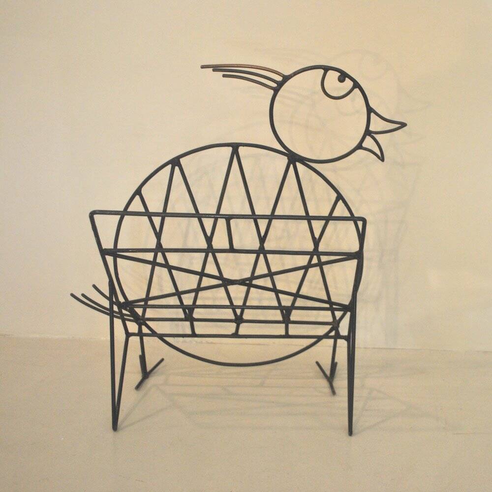 Iron magazine rack, 1930s