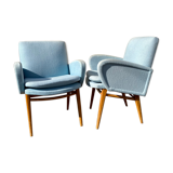 Pair of compass foot chairs