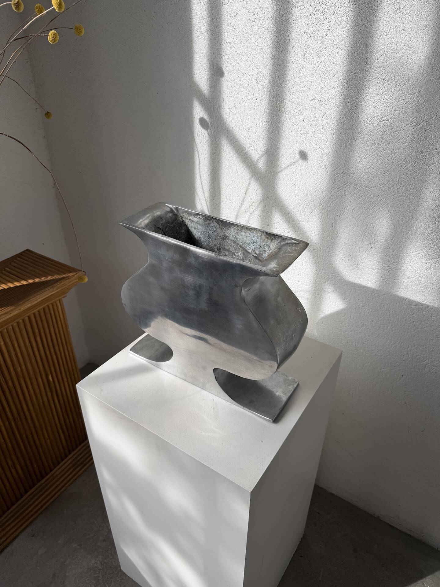Vase fonte d’aluminium