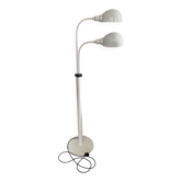 White standing light with rotating arms and lampshades