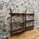 Pair of antique wooden shelves