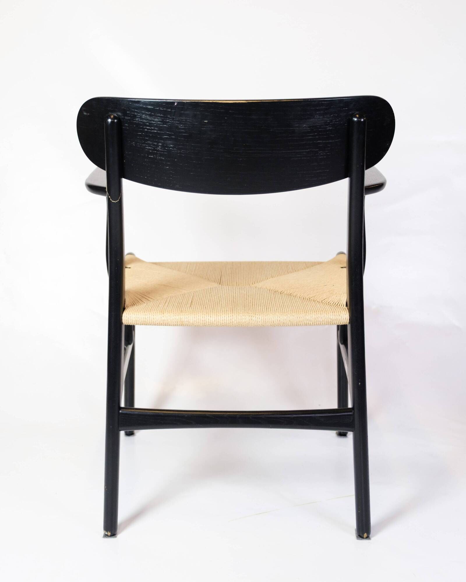 Armchair Model CH26 In Black Oak By Hans J. Wegner For Carl Hansen & Son
