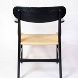Armchair Model CH26 In Black Oak By Hans J. Wegner For Carl Hansen & Son