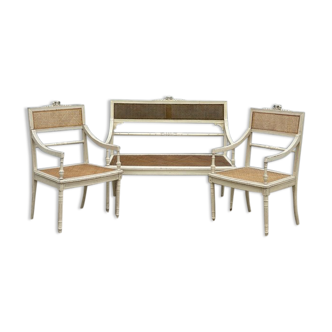 Salon canapé et deux fauteuils d'époque 1900