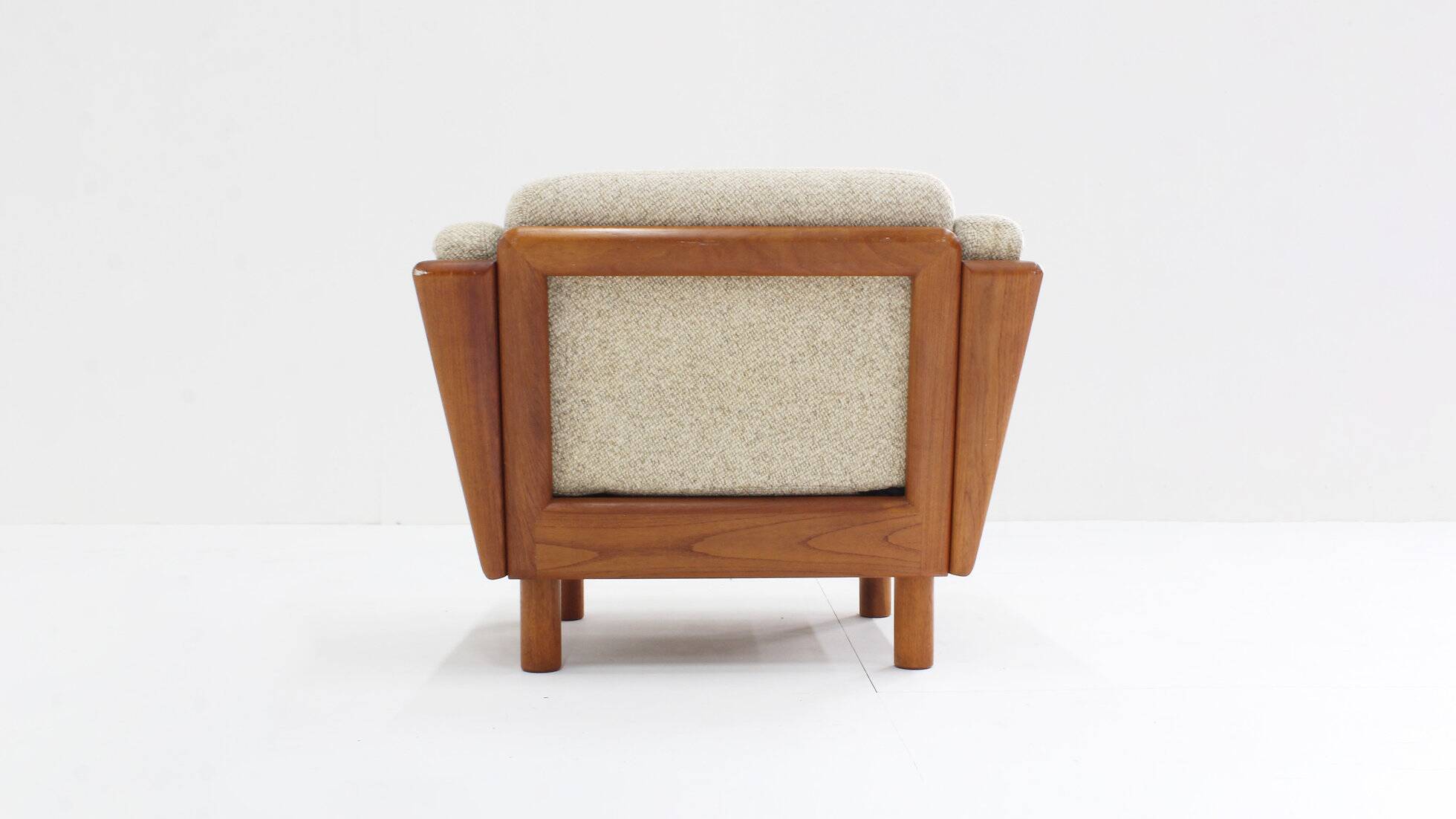 Vintage Danish mid-century armchair solid teak by Olsen Laursen 1960s