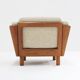 Vintage Danish mid-century armchair solid teak by Olsen Laursen 1960s
