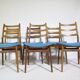 Mid-Century Design Teak and Walnut Dining Chairs by Casala, Set of 6, 1960s