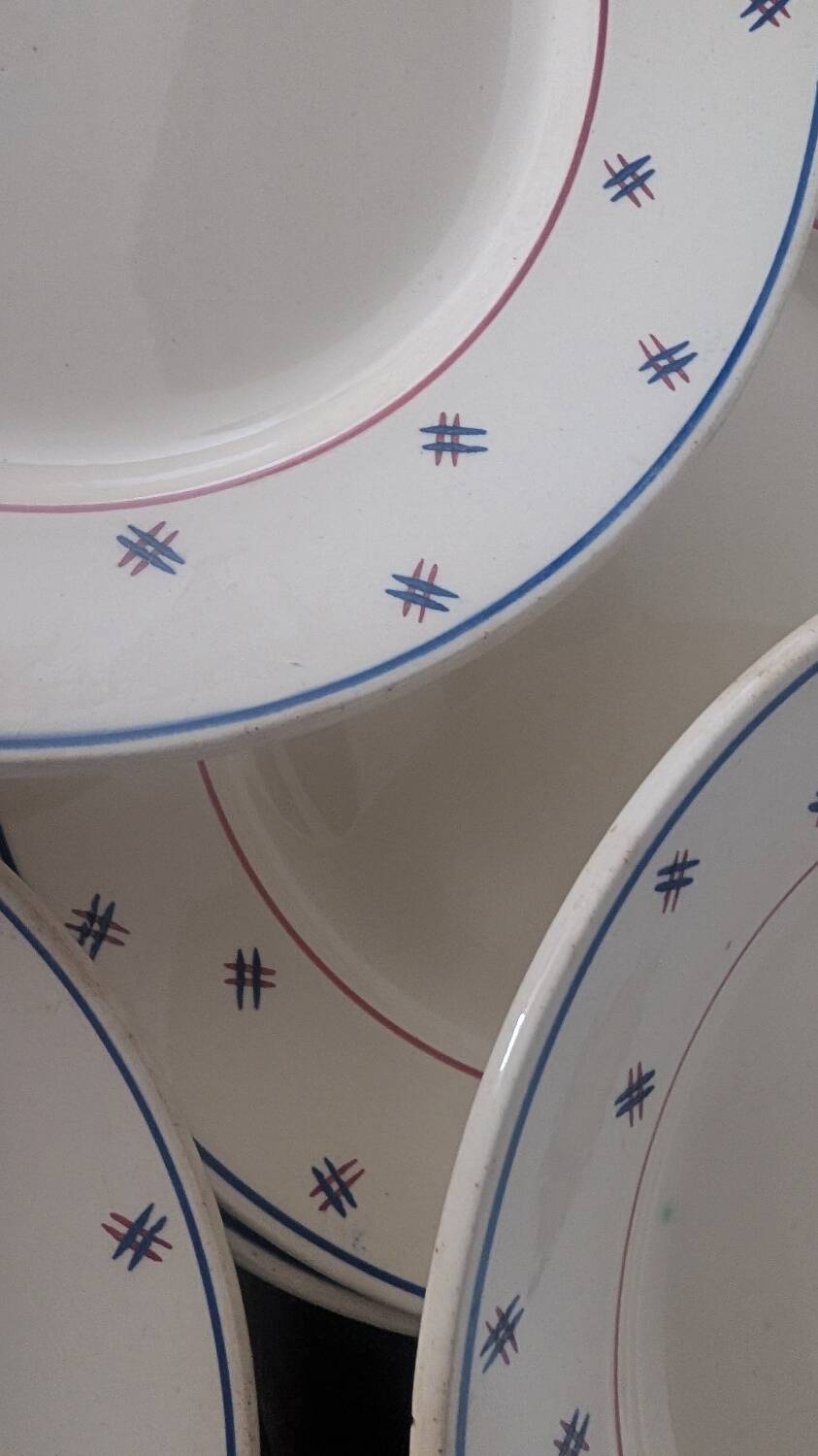 Assiettes K&G Lunéville Pierre années 30