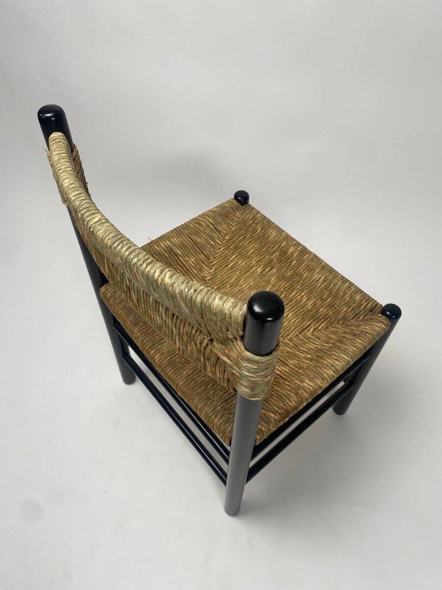 Mid-Century Dordogne Chairs in the style of Charlotte Perriand, 1960s, Set of 4