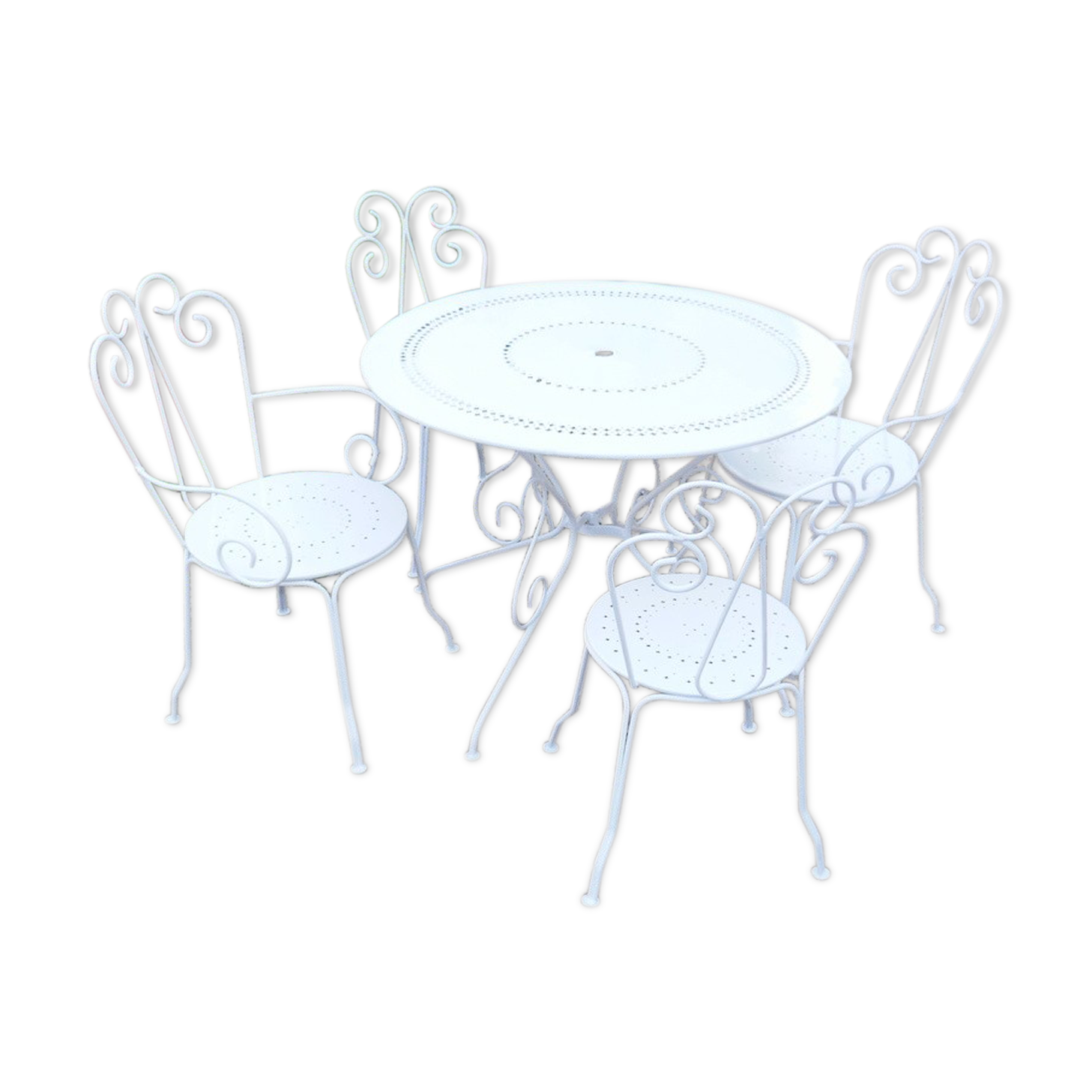 Garden furniture in old wrought iron 5 rooms