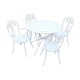 Garden furniture in old wrought iron 5 rooms
