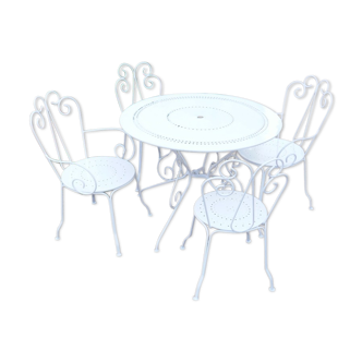 Garden furniture in old wrought iron 5 rooms