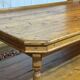19th-century work table in English pine.