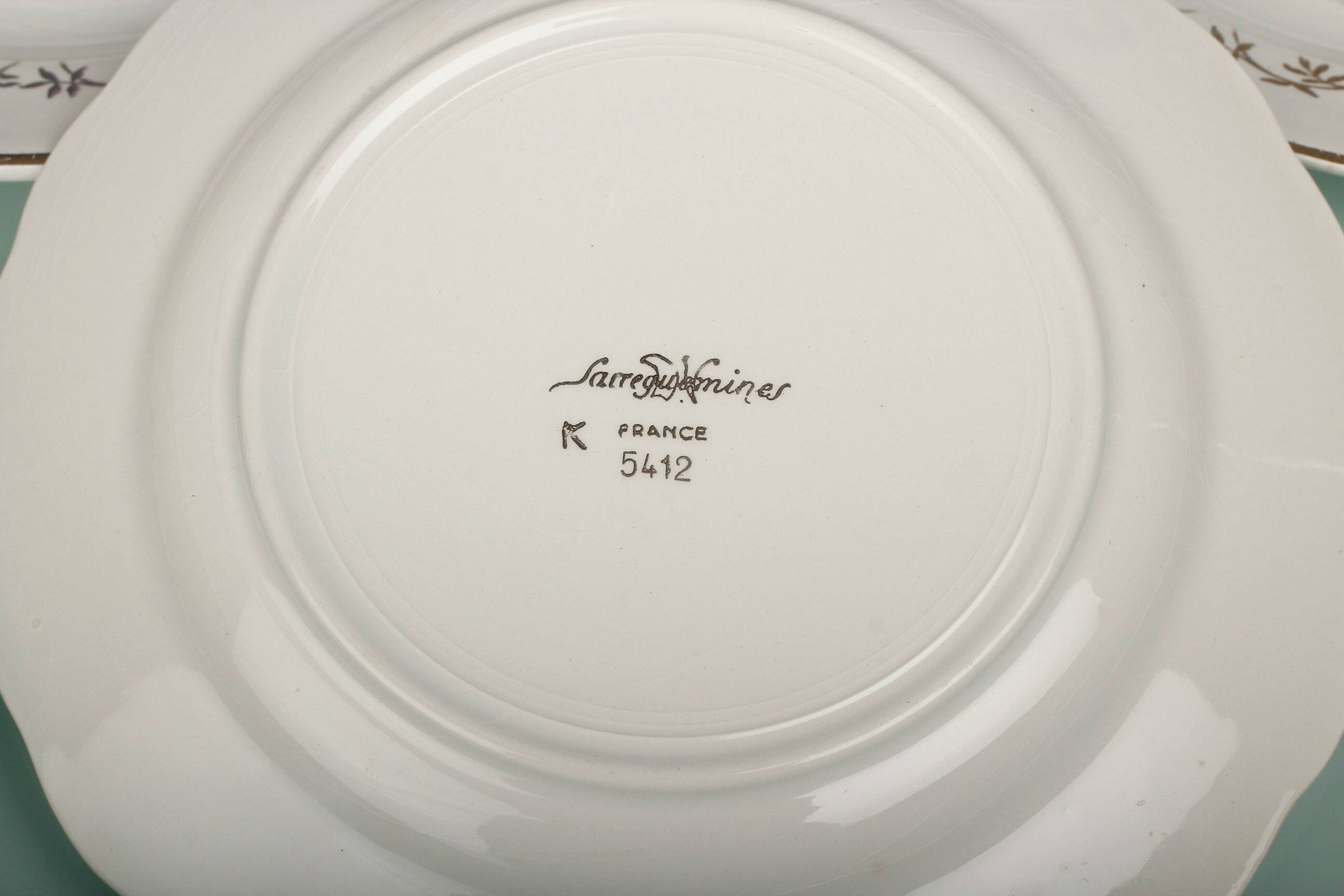 6 dessert plates Sarreguemines K5412