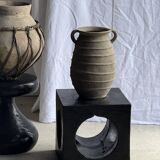 Pawn Black - Stool, side table, end table in solid mango wood.