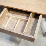 Vintage wooden farmhouse dining table