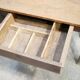 Vintage wooden farmhouse dining table