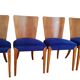 4 chaises H-214 attr. à Jindřich Halabala pour Up Zavody, 1950