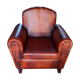 Fauteuil en cuir type club