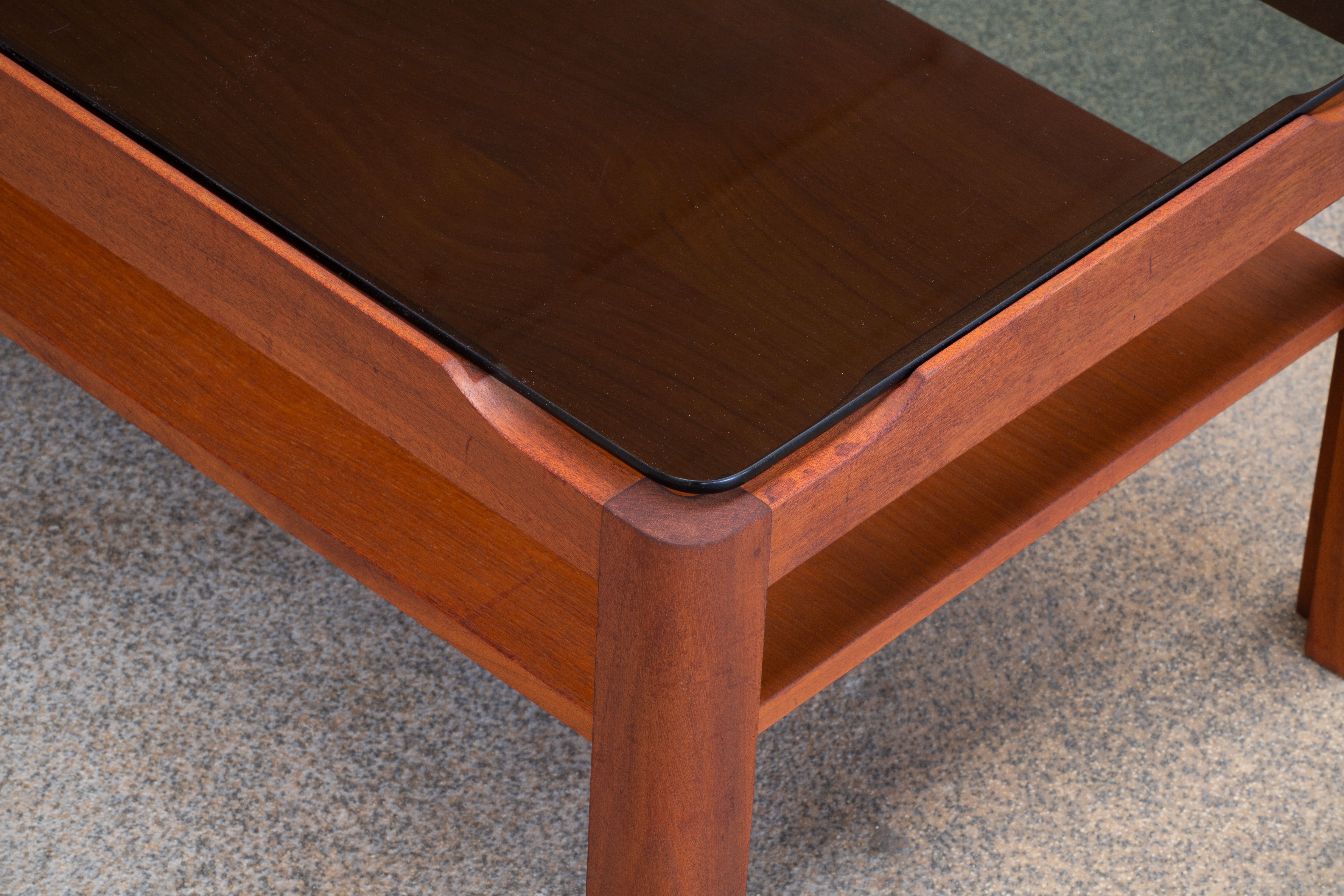 Scandinavian coffee table in teak 112cm