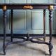 Table de milieu, bureau Napoléon III en bois massif 19ème siècle