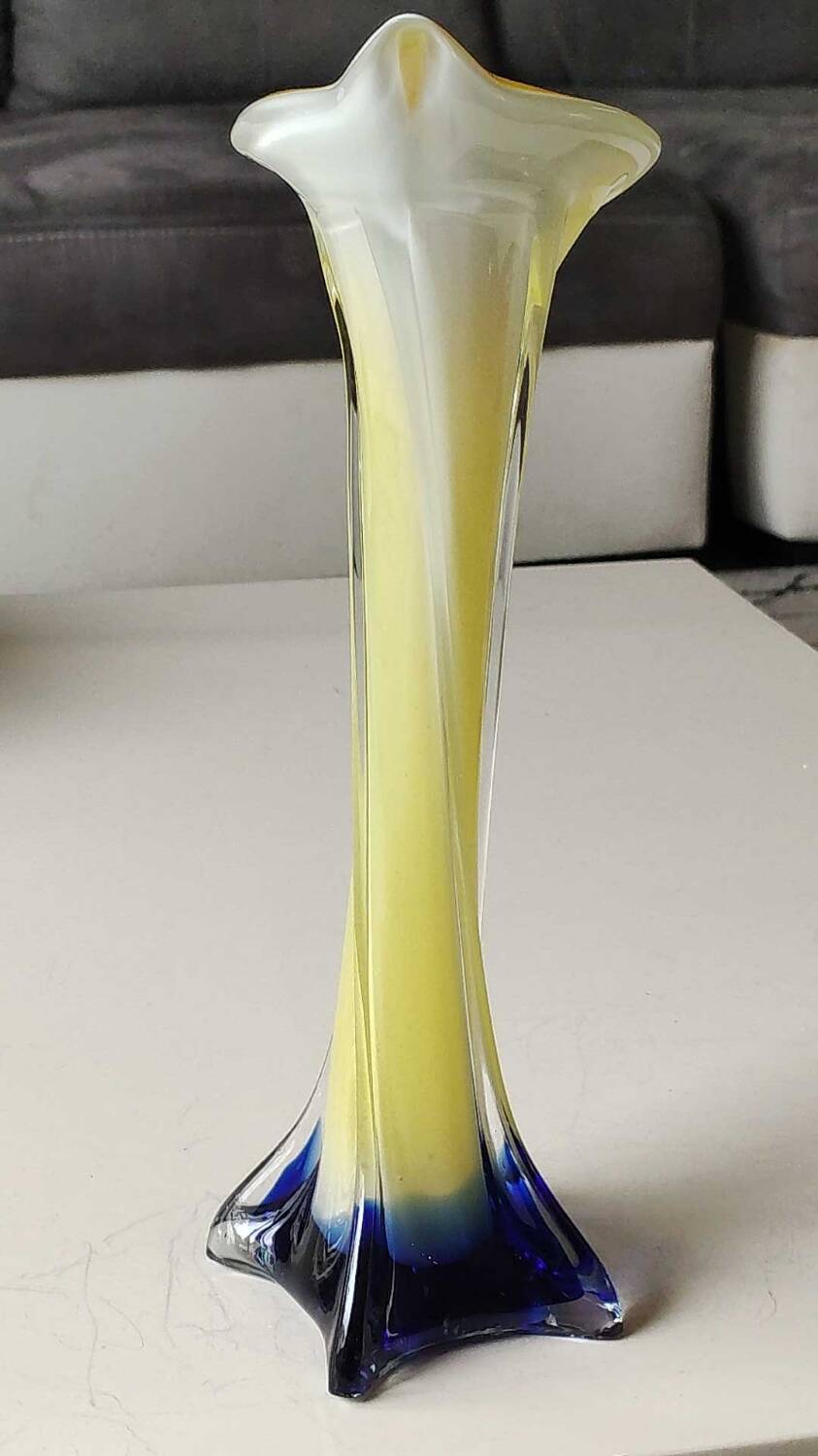 Vase Soliflore Arum flower/Jack in the Pulpit. Murano. High 30.5 cm